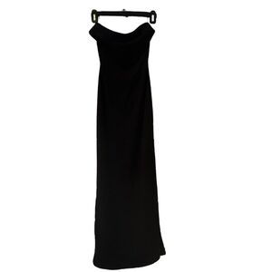 Vici Strapless Black Midi Dress
